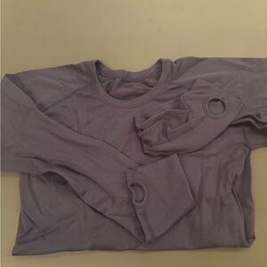 Navy lululemon tight shirt